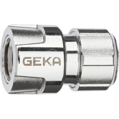 GEKA Schlauchstück 3/4", Messing verchromt (1/2)