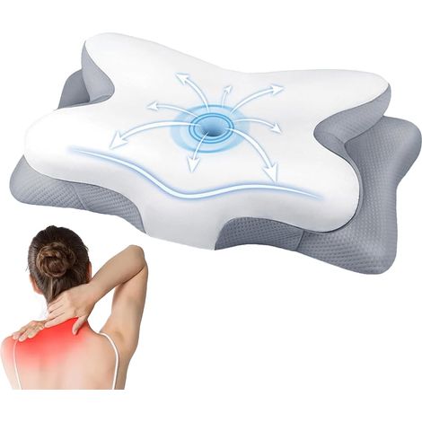 Oreiller De Lit À Mémoire De Forme Lent, Coussin, Appui-Tête, Respirant Oreiller Mémoire de Forme Pour Dormeurs Latéraux Pour Femmes, Hommes, Ados, Adultes, Hôtel, , (1/5)