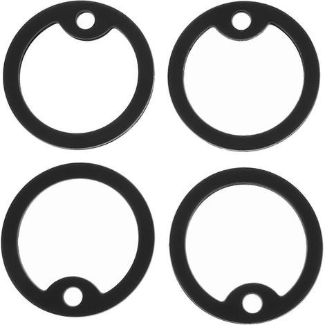 Lot de 4 silencieux pour plaques d'identification militaires pour chiens, en silicone (noir) (1/4)