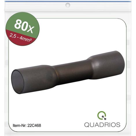 Quadrios 22C468 Giuntafilo intermedio con guaina termoretraibile 2.5 mm² 4 mm² Completamente isolato Nero 1 KIT (1/5)