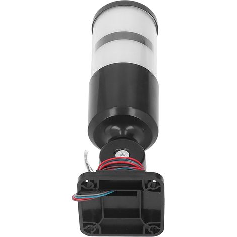 BERM Industrielle Warnleuchte, faltbar, 2-farbige LED-Turmsignalleuchte mit Summer, 12–24 V DC (1/5)