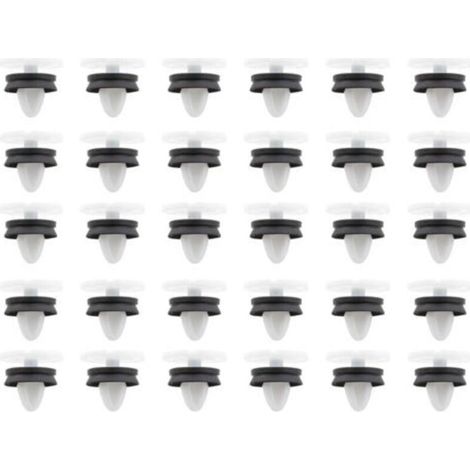 30pcs Clips de Fixation Attaches Garniture, Voiture Panneau de Porte Intérieures Clips Rivet Plastique, 7703077476 Compatible Peugeot 308 Citroën DS4 Renault MeGane 3 Laguna 3 (1/5)