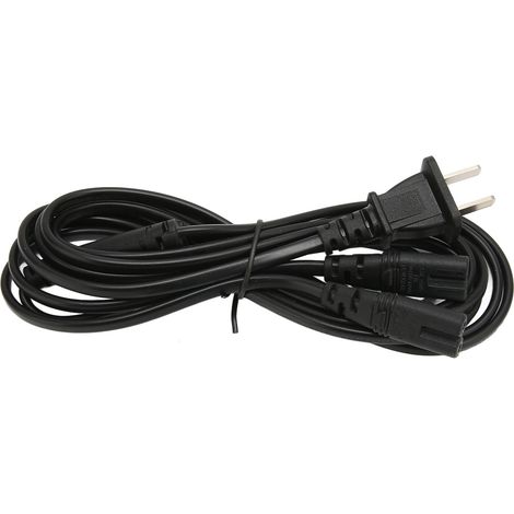 Câble d'alimentation étanche et sécurisé en forme de Y (1 entrée, 2 sorties) pour moniteur LCD et haut-parleur (prise américaine, 100-240 V, 1,8 m) (1/5)