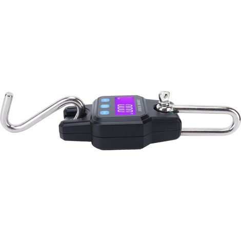 Balance numérique suspendue WH-C06 rechargeable, crochet électronique portable 100kg, peson digital LED pour maison, noir (1/5)