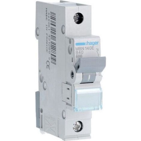 Disjoncteur - 6 kA - Caractéristique B - 1 Pôle - 40 A - IP20 - 400 V CA (1/4)
