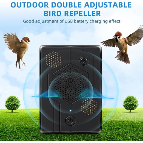 répulsifs à ultrasons pour grenier - Rechargeables - Répulsif à chauve-souris sonique humain pour éloigner les chauves- Noir (1/5)