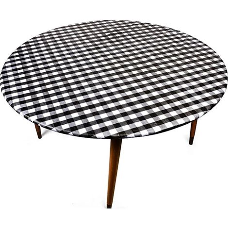 Nappe ronde en différents coloris, diamètre 95 à 112 cm, 1 pièce, nappe de table pour repas et fête, lavable (1/5)