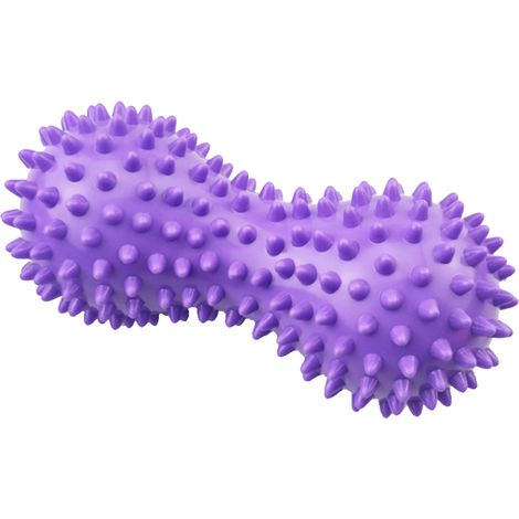 Balle de massage de yoga, balle de massage à picots en forme de cacahuète pour exercices de fascia en extérieur et en intérieur