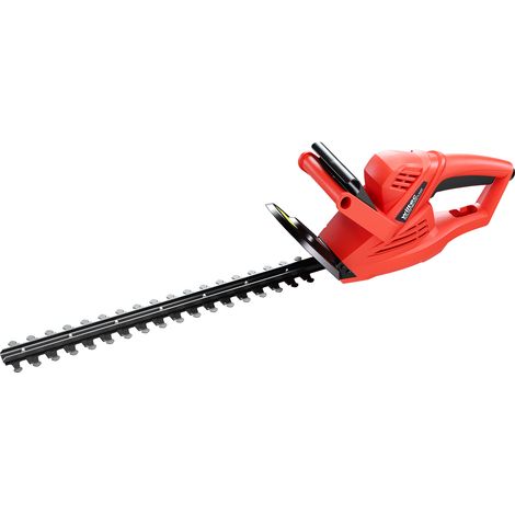 Wiltec Tagliasiepi 520 W Lunghezza di taglio 450mm Freno Rapido Protezione per le mani
