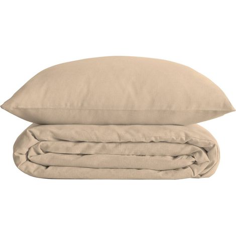 Landiha Ropa de Cama Percal Beige 260x240cm - Atmosphera créateur d'intérieur (1/2)