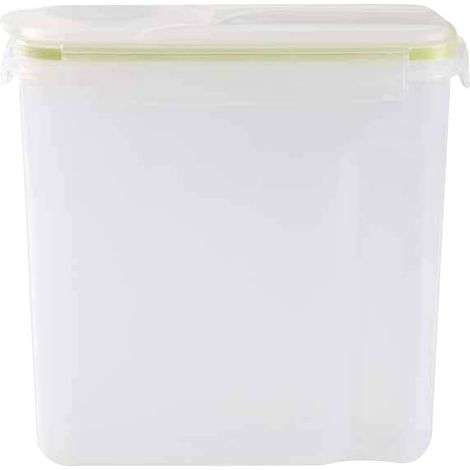 Bocal De Conservation - 4 L - Couvercle À 4 Fermoirs Étanche - Réservoir Transparent Pour Céréales Et Produits Secs - Usage Cuisine Et Rangement (1/3)