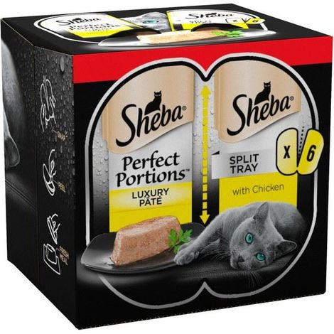Sheba Perfect Portions Chicken Loaf 3 x (2 x 37.5g) PK8 - 262116