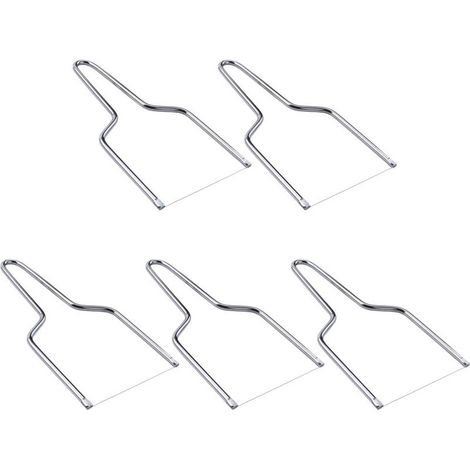 Lot de 5 trancheuses à fromage en acier inoxydable avec fil à fromage multifonction (1/5)