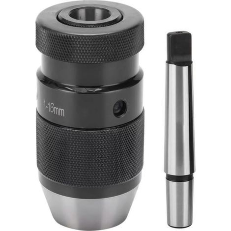 Mandrin Perceuse de Tour sans Clé 1-16mm à Serrage Automatique MT2 - B18 Arbre, pour Mandrins de Tour Serrer l'outil, Mandrin de Perçage, Mandrin pour Tour MK2 (1/5)