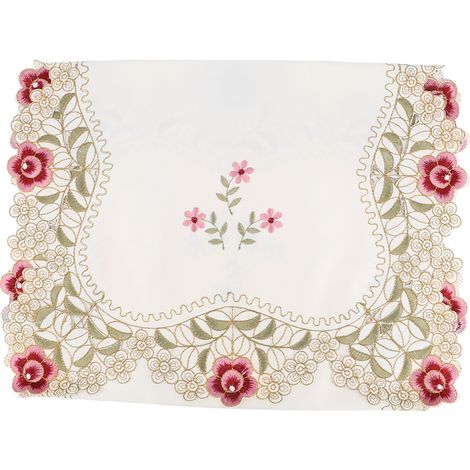 Nappe style européen pour table, housse de protection micro-ondes et cuisine, décor 40x85cm (1/5)