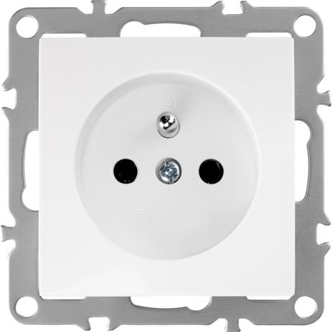Toolight Single Grounded Socket Oste Jnh001-g White (1/5)