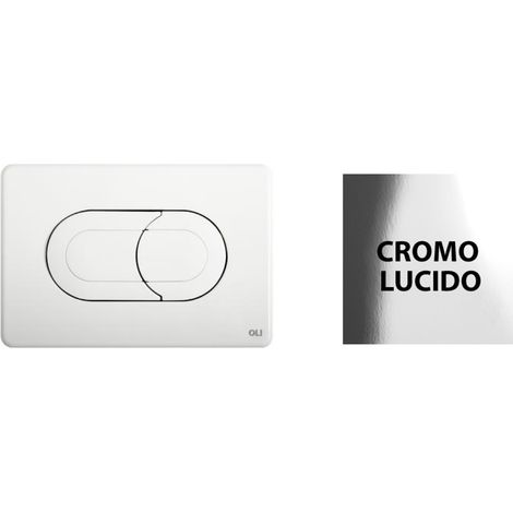 Placca salina dual - per cassette oli74, expert evo, sirena colore cromo lucido