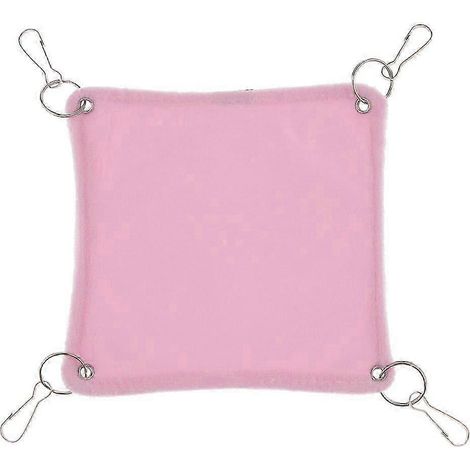Petit hamac suspendu pour cage à hamsters, nid pour oiseaux, hamsters et souris-Pink-S