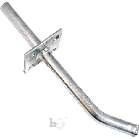 Pfostenträger Pfostenanker I-Form mit Dolle verzinkt 100x18x190 mm
