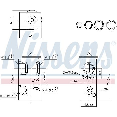Détendeur, climatisation NISSENS 999457 RENAULT 922706913R