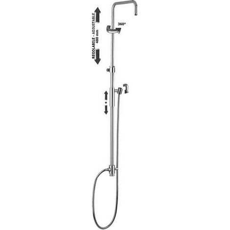 RUBINETTERIA PAFFONI Master Plus colonna doccia regolabile codice prod: ZCOL611CRX