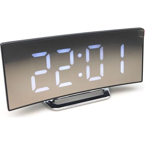Creative Surface Elektronische Uhr, großes Display, LED-Uhr, Weiß (1/5)