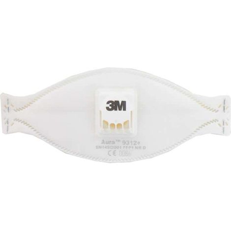 Aura maschera 3M 9312 FFP1 polvere pieghevole con valvola x 5 (1/4)