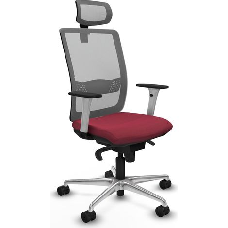 Chaise de bureau piqueras y crespo Haches blanc soutien lombaire réglable (1/2)
