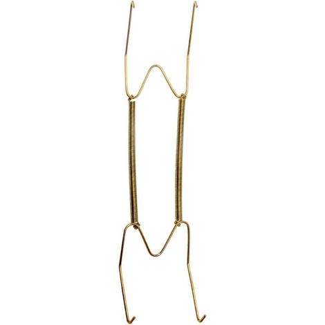 2 Crochets Muraux Acier Inoxydable Support Assiettes Décoratives 20,3-40,6 cm Intérieur