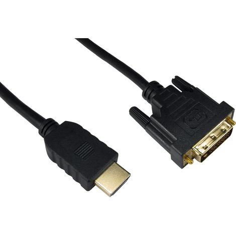 Câble HDMI RS PRO 20m, HDMI vers DVI-D, HDMI Mâle DVI-D Mâle ( Prix pour 1 )