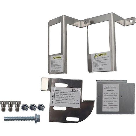 Pour panneaux SquareD QO ou Homeline, kit d'interverrouillage générateur 150-200Amp, compatible panneaux électriques, sécurité disjoncteur, verrouillage automatique pour générateur de secours. (1/4)
