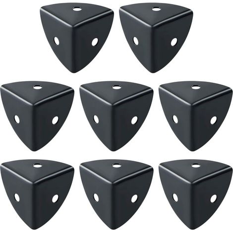Pcs Metal Corner Table Furniture Corner Brackets Black Suitable for Furniture Protection, Decoration, Anti-Collision and Anti-Breakage