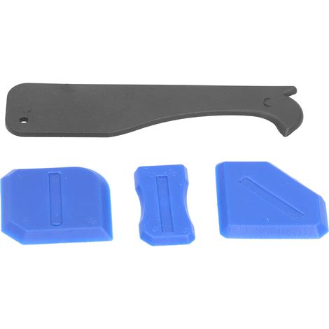 Kit de 4 outils pour mastic silicone, outils de finition pour joints de salle de bain et de cuisine (1/5)
