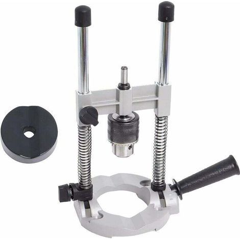 Guide de perçage réglable à 90° Support de perceuse électrique rotative avec mandrin de perçage Mini support de perceuse d'établi pour le travail du bois (1/5)