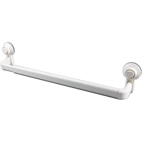 Porte-serviettes à ventouse, barre porte-serviettes simple rétractable (1/5)