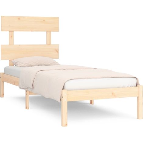 Maison Exclusive - Estructura de cama madera maciza 75x190 cm (1/5)