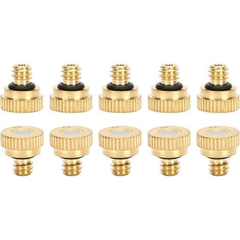 10 Messing-Sprühdüsen, 0,2 mm Niederdruck-Leitungswasser-Sprühkopf für den Außenbereich (1/5)