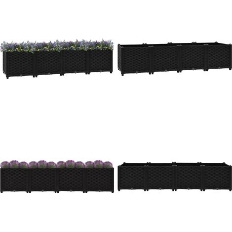 Hochbeet 160x40x38 cm Polypropylen - Hochbeet - Pflanzenbehälter - Gartenmöbel - Outdoor Dekoration - Kunststoffbehältnis - Home & Living (1/5)