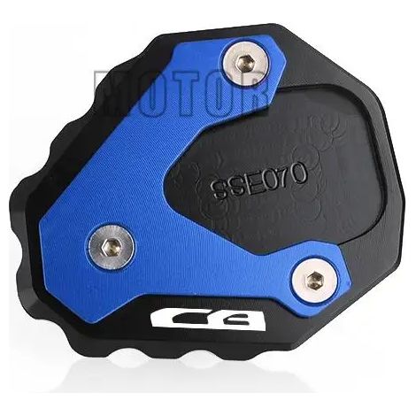 (Blue CB) Compatible avec HONDA CB500X CB 500X CB500 X 2017-2021 Moto - Plaque d'extension de béquille latérale CNC - Support Maxpower (1/4)