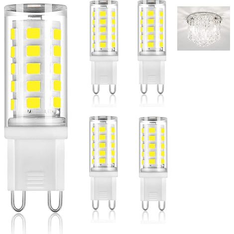 Ampoule LED G9 3W Lot de 5 Ampoules Blanc Froid 6000E 230V Remplacement Halogène Non Dimmable Économie Énergie (1/5)