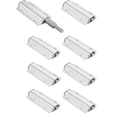 8PCS Amortisseur Porte Placard, Loquet Magnetique Ouvre et Ferme (1/5)