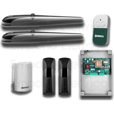 beninca kit d'automatisation pour portails battants 230v kbob21m ss 959000980