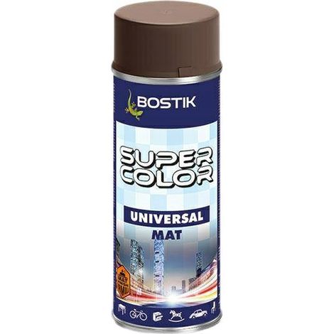 Vernice spray Bostik Super Color Universal, marrone cioccolato opaco, 400 ml (1/2)