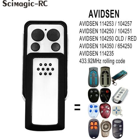 Kompatibel mit der AVIDSEN 11453 Garagentor-Fernbedienung – 433-MHz-Dynamikcode-Sender