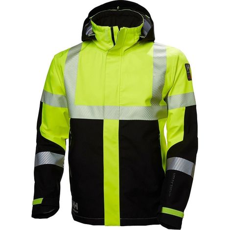 Veste professionnelle de pluie Icu HELLY HANSEN 71172 - Noir / Jaune - M
