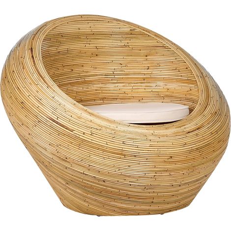 Garden Armchair MAIORI Rattan Natural