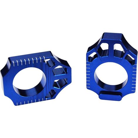 Tendeurs de chaine Roue Compatible avec YAMAHA YZF 250 YZ250F YZF 450 YZ450F YZFX WRF 10-26 - Bleu (1/3)