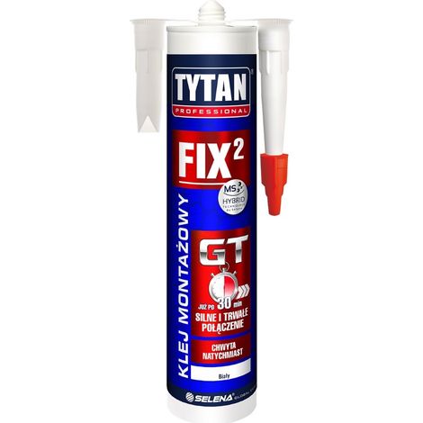 KLEJ MONTAŻOWY FIX2 GT 290ML BIAŁY - KLEJ MON GT