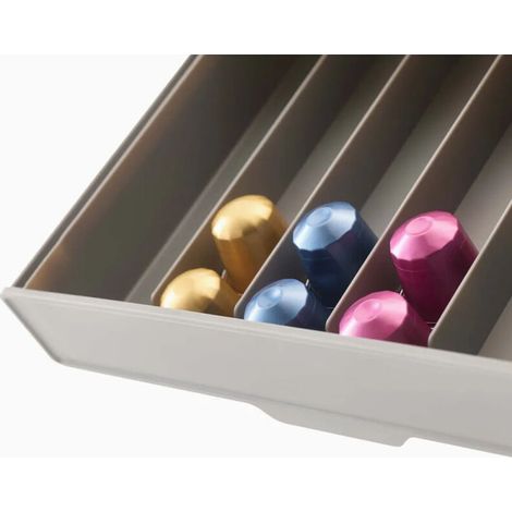 Organisateur Sous Étagère pour Capsules Café – Support Compact 27 cm – Fixation Adhésive Haute Résistance – Idéal pour Nespresso – Kitchen Storage (1/5)