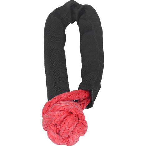 Manille souple de 20 mm, résistance à la rupture de 41 000 lb, manille de récupération avec manchon de protection pour camions, gros VUS et véhicules (1/5)